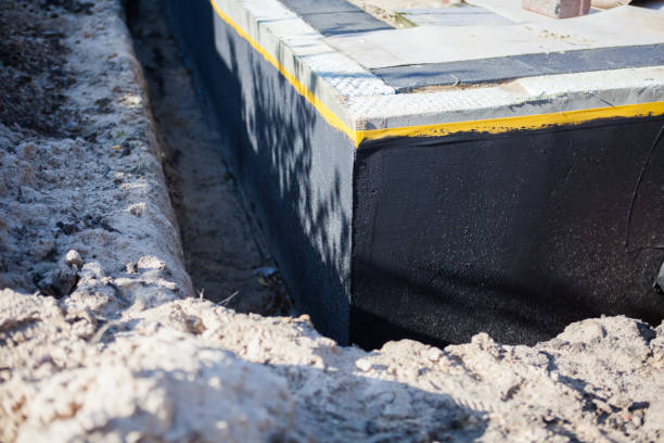 Professional Exterior Waterproofing technician working in Frankfort, IL